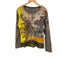 90S VANNILA SUGAR 総柄 ビジュー L/S クルーネック Tシャツ Y2K レディース