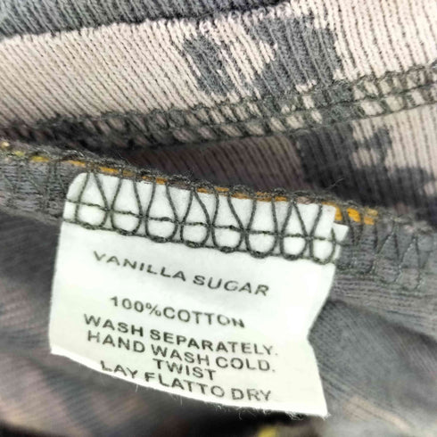 90S VANNILA SUGAR 総柄 ビジュー L/S クルーネック Tシャツ Y2K レディース