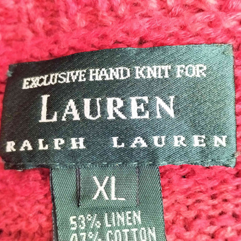 ローレンラルフローレン LAUREN RALPH LAUREN ネイティブ リネンコットン カーディガン ガウン メンズ JPN:XL