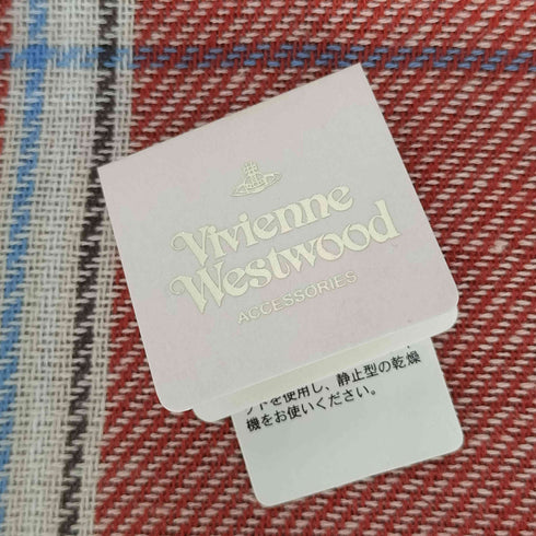 ヴィヴィアンウエストウッドアクセサリー Vivienne Westwood Accessories オーブ刺繍 チェック ハンカチ メンズ