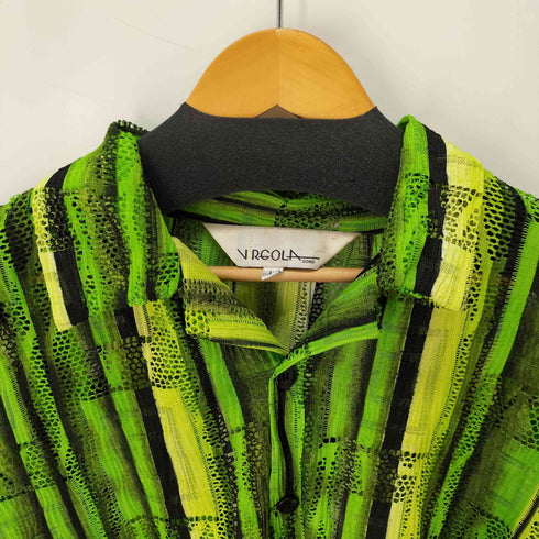 VIRGOLA S/S メッシュデザインストライプシャツ メンズ import:L