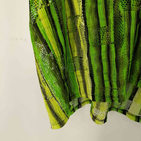 VIRGOLA S/S メッシュデザインストライプシャツ メンズ import:L
