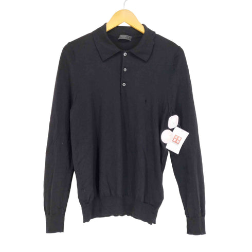 プラダ PRADA 22AW ウールニット L/S ポロシャツ メンズ 50