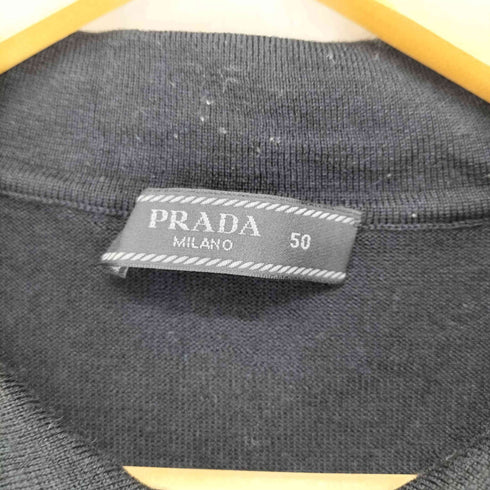 プラダ PRADA 22AW ウールニット L/S ポロシャツ メンズ 50