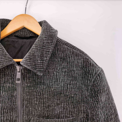 ザラ ZARA TEXTURED CREASED-EFFECT JACKET メンズ import:M
