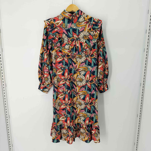 シーイン SHEIN fruda kahlo 花柄フリルシャツワンピース レディース import:XS