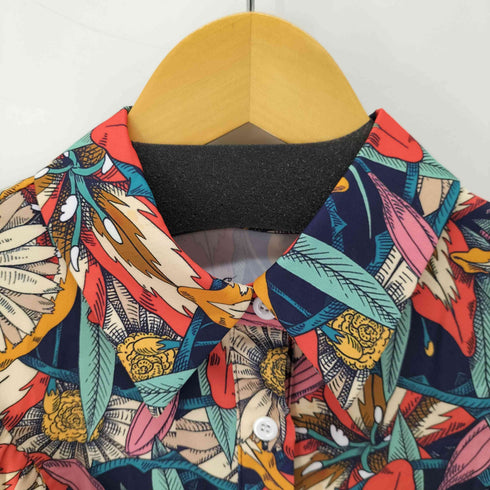 シーイン SHEIN fruda kahlo 花柄フリルシャツワンピース レディース import:XS