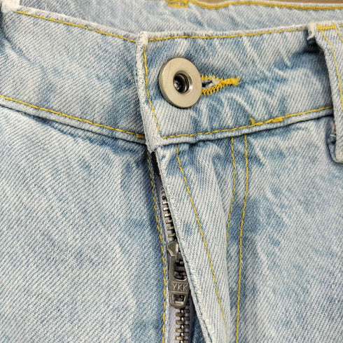 ザラ ZARA ダメージ加工 フレアデニムパンツ メンズ 38