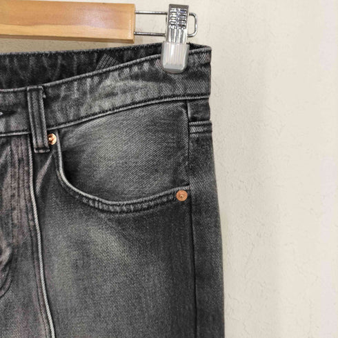 ザラ ZARA ウォッシュド グラデーション 裾クラッシュ フレアデニム メンズ 38