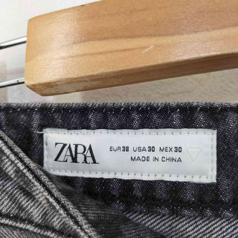 ザラ ZARA ウォッシュド グラデーション 裾クラッシュ フレアデニム メンズ 38