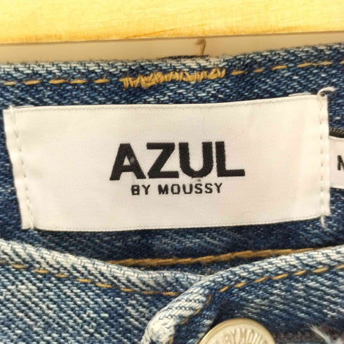 アズールバイマウジー AZUL by moussy 23AW HIGH WAIST DENIM WIDE ハイウエストデニムワイド レディース JPN:M