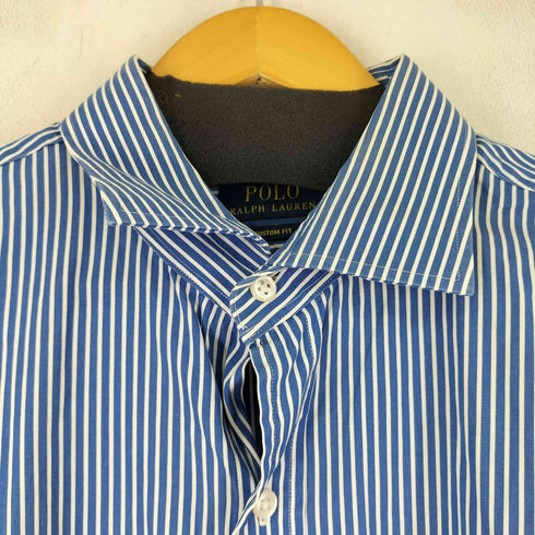 ラルフローレン RALPH LAUREN スモールポニー刺繍 CUSTOM FIT L/S ストライプ シャツ メンズ 17 1/2