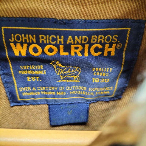 ウールリッチ WOOLRICH 襟ボア チェックスウィングトップ メンズ import:M