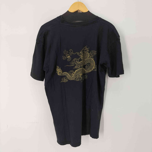 龍 両面プリント S/S Tシャツ メンズ 3XL