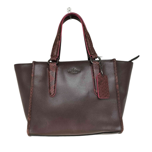 コーチ COACH 2WAY パイソン切替 オールレザーショルダーバッグ レディース