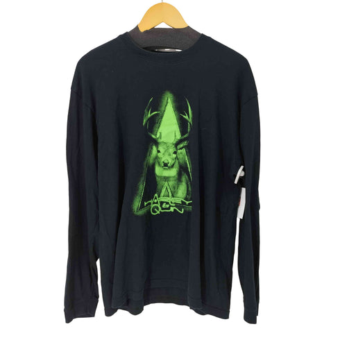 ユナイテッドアスレ UNITED ATHLE L/S フロントアニマル刺繍クルーネックTシャツ メンズ import:XL