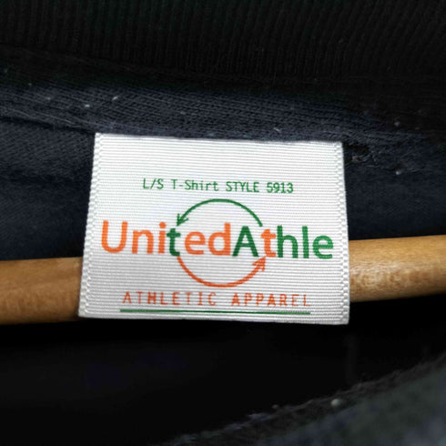 ユナイテッドアスレ UNITED ATHLE L/S フロントアニマル刺繍クルーネックTシャツ メンズ import:XL