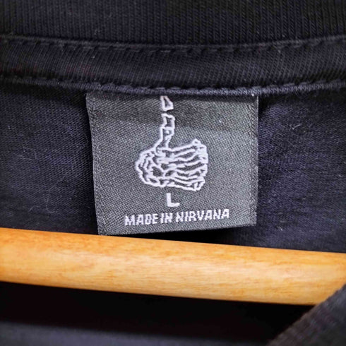 NIRVANA STREET WEAR ×MILGAGA プリントデザイン L/S Tシャツ メンズ import:L