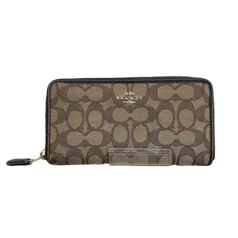 コーチ COACH シグネチャーロゴ キャンバス 長財布 レディース