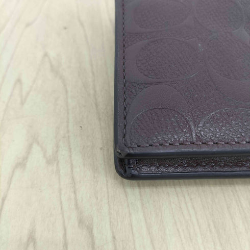 コーチ COACH シグネチャーロゴ 型押し オールレザー長財布 レディース