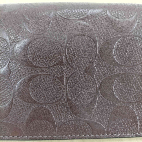 コーチ COACH シグネチャーロゴ 型押し オールレザー長財布 レディース