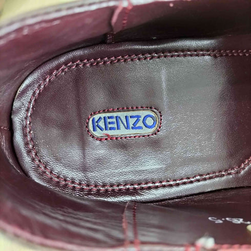 ケンゾー KENZO 90S スポッテッドトゥ レザー装飾ローファー Y2K メンズ 26.5