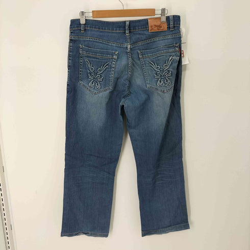 バックデザインワイドデニムパンツ メンズ