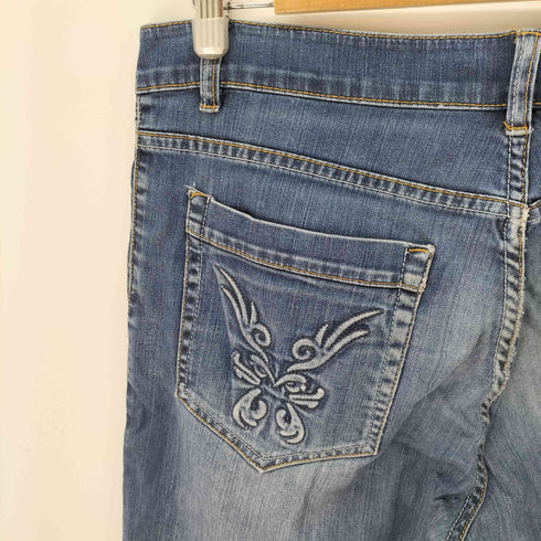 バックデザインワイドデニムパンツ メンズ