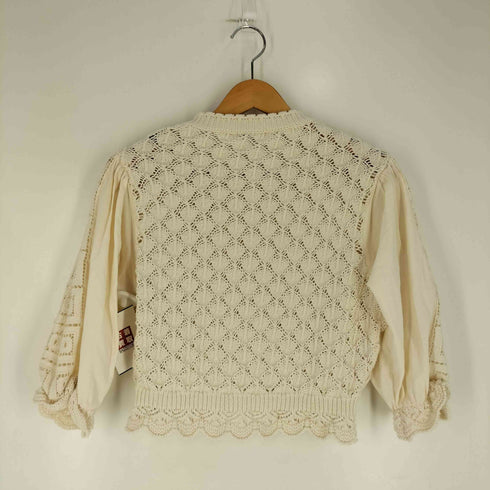ザラ ZARA コントラスト ニット カーディガン レディース import:S