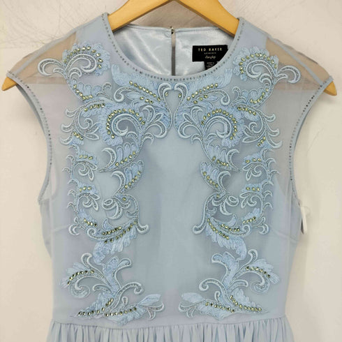 テッドベーカー TED BAKER 刺繍デザイン パーティードレス レディース import:M
