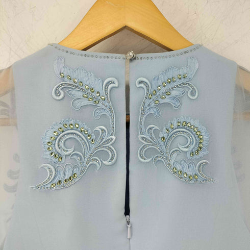 テッドベーカー TED BAKER 刺繍デザイン パーティードレス レディース import:M