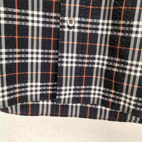 バーバリーロンドン BURBERRY LONDON ノヴァチェック 半袖シアサッカーシャツ メンズ JPN:M