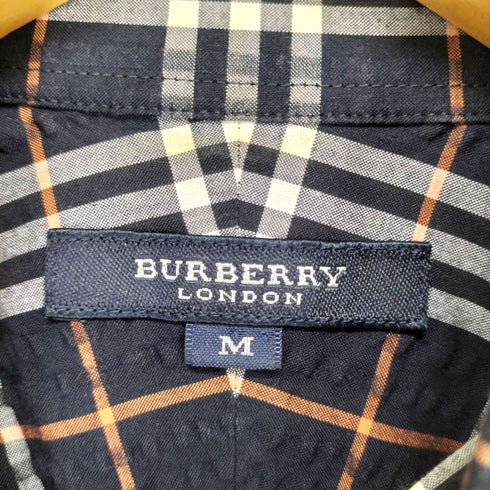バーバリーロンドン BURBERRY LONDON ノヴァチェック 半袖シアサッカーシャツ メンズ JPN:M
