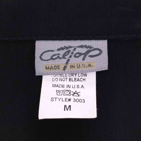 キャルトップ CALTOP USA製 SOLID BUTTON UPS DRESS CAMP SHIRT メンズ JPN:M