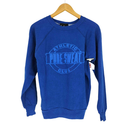PURE SWEAT MADE IN USA 発泡プリントラグランスウェット メンズ M