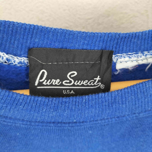 PURE SWEAT MADE IN USA 発泡プリントラグランスウェット メンズ M