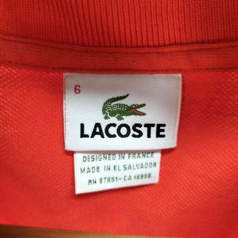 ラコステ LACOSTE S/S フロントロゴワッペンポロシャツ メンズ 6