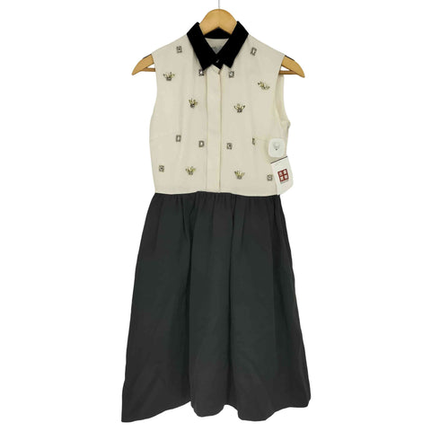 ルルウィルビー LOULOU WILLOUGHBY ビジュー装飾 ノースリーブシャツワンピース レディース JPN:2