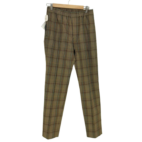 ヘルムートラング HELMUT LANG チェック柄ウールイージースラックス メンズ M