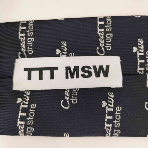 ティーモダンストリートウエア TTT_MSW アーティストコラボ 総柄ネクタイ メンズ