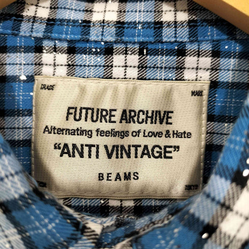 ビームス BEAMS FUTURE ARCHIVE 25SS / GLITTER NELCHECK SHIRT メンズ JPN:M