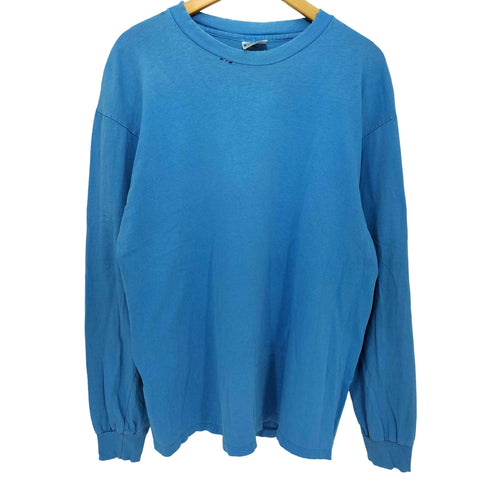 ヘインズ Hanes 80-90S USA製 シングルステッチ クルーネック L/S Tシャツ メンズ import:XL