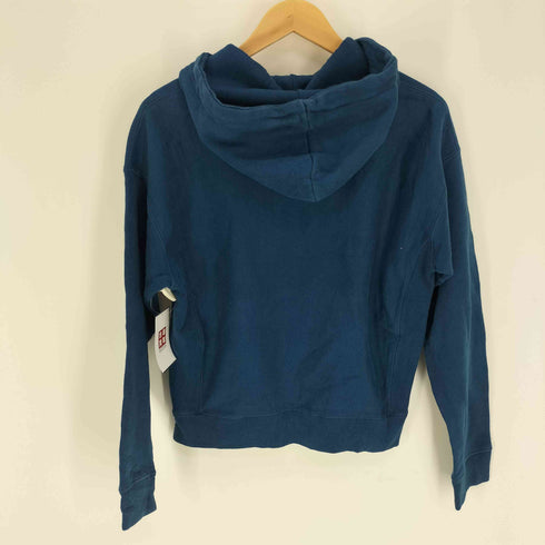 チャンピオン Champion 青単 復刻 REVERSE WEAVE リバースウィーブ 目有り 裏起毛 ロゴ刺繍 プルオーバー フーディー パーカー レディース JPN:XL