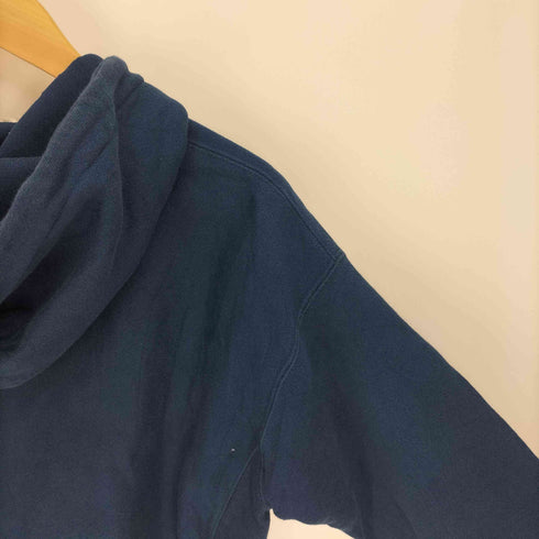 チャンピオン Champion 青単 復刻 REVERSE WEAVE リバースウィーブ 目有り 裏起毛 ロゴ刺繍 プルオーバー フーディー パーカー レディース JPN:XL