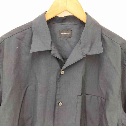 ユナイテッドアローズグリーンレーベルリラクシング UNITED ARROWS green label relaxing 24SS ウォッシャブルトロ ジャスト ルーズ オープンカラー シャツ ―マシンウォッシャブル メンズ JPN:L