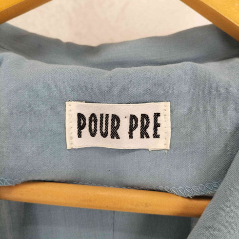 POUR PRE ワイドシルエットブラウス レディース