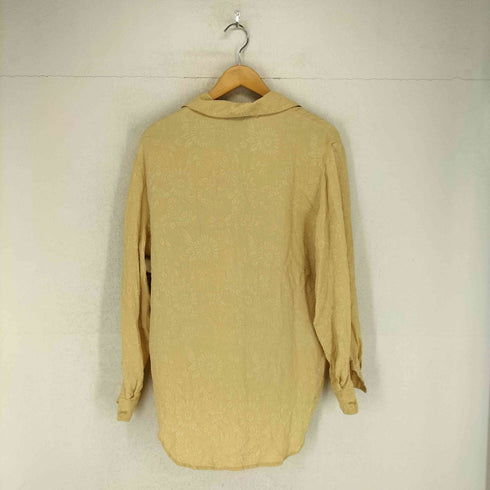 SILK BOUTIQUE 総柄シルクスキッパーブラウス レディース S