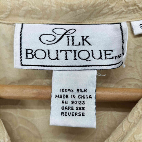 SILK BOUTIQUE 総柄シルクスキッパーブラウス レディース S