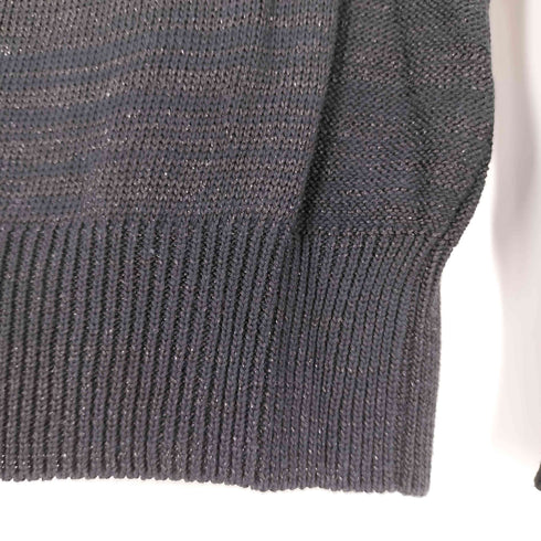 インディヴィ INDIVI ラメ入り スキッパー コットンニット レディース 9/38