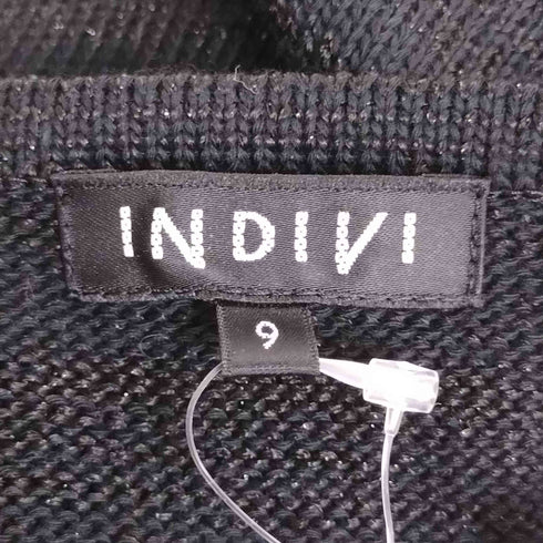 インディヴィ INDIVI ラメ入り スキッパー コットンニット レディース 9/38